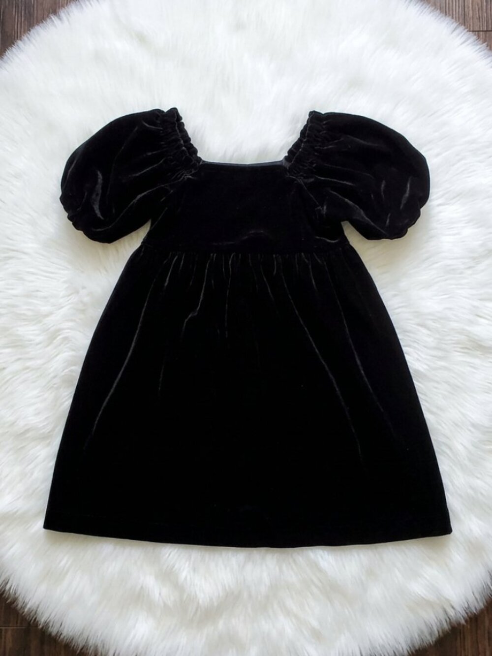 Crewcuts Black Velvet Dress Size 6